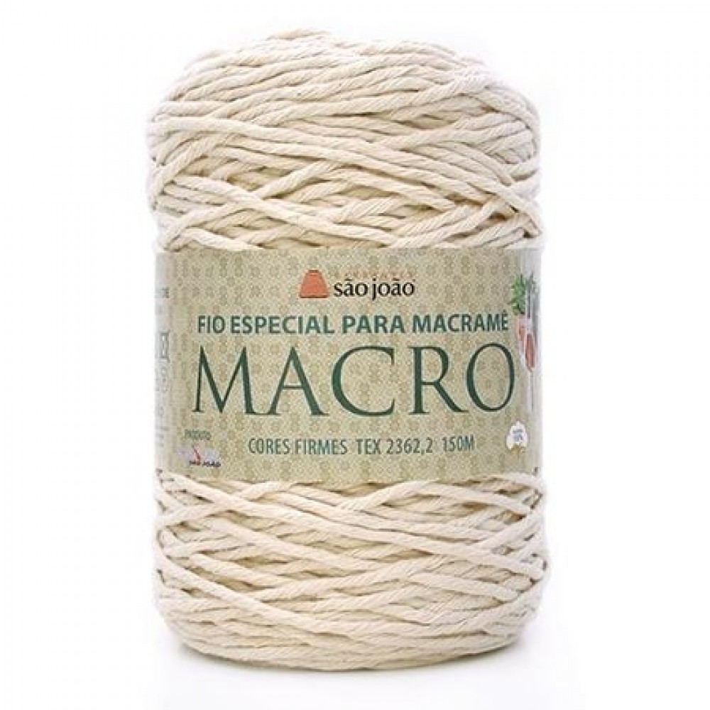 BARBANTE MACRO 4/16 AM00 - CRU 400G  COM 150 METROS                  