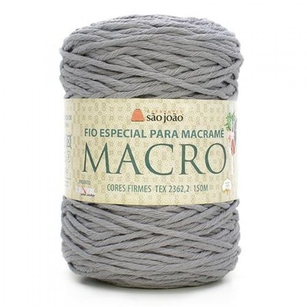 BARBANTE MACRO 4/16 AM06 - CIMENTO QUEIMADO 400G   COM 150 METROS                  