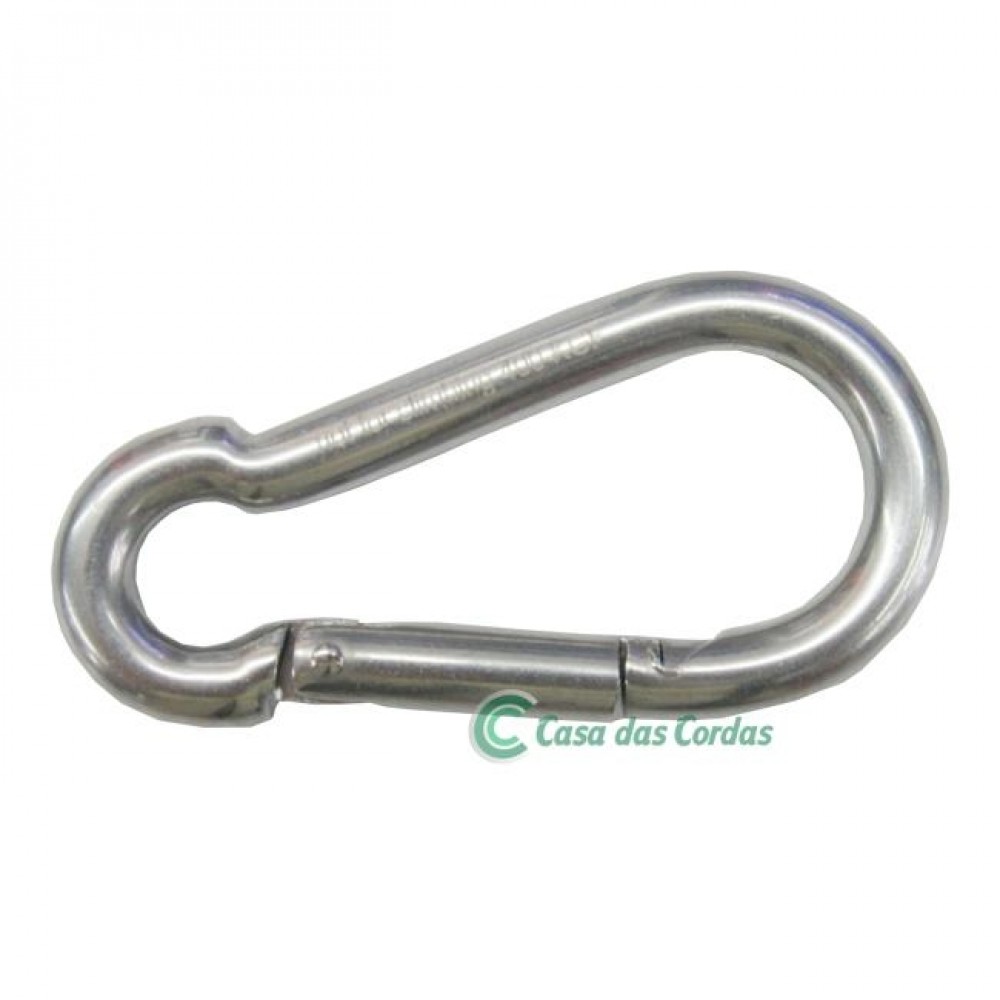 MINI MOSQUETÃO 8X8 AÇO INOX