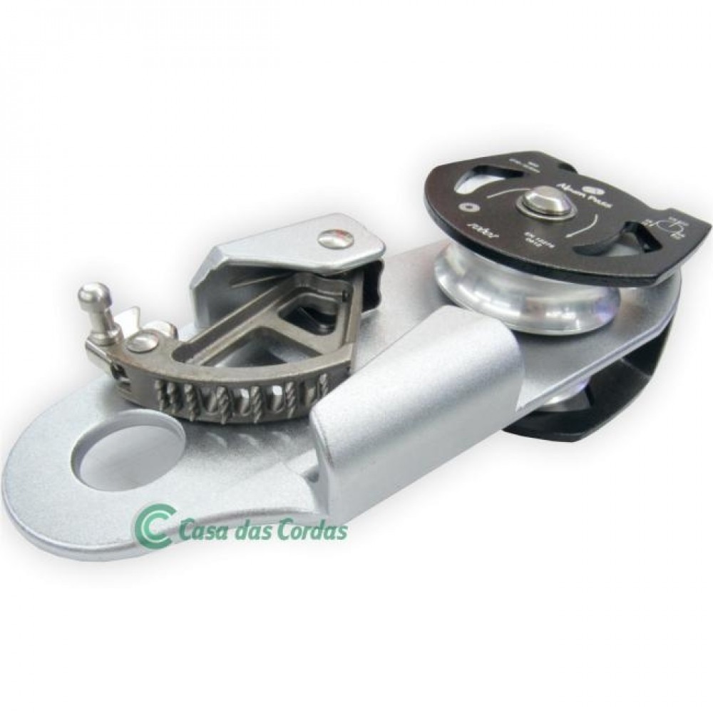 POLIA DUPLA ALUMÍNIO ROLAMENTADA ROBOT P/CORDA 10 A 12,5MM