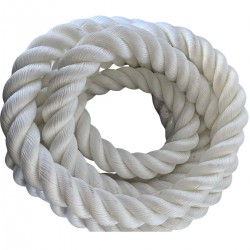 Corda Poliéster Torcida 38 mm Cabo 3 Pernas Nylon 10 Metros 