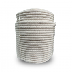 Corda Algodão Vivo Cru 12,0 mm Rolo com  220 Metros  