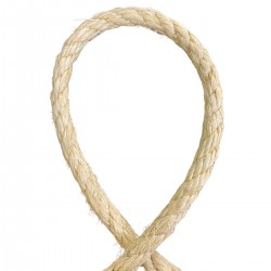 Corda Sisal Torcida Natural 12 mm - Com 50 Metros   