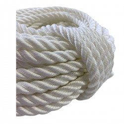 Corda Poliéster Torcida 12 mm Cabo 3 Pernas Nylon 30 Metros 