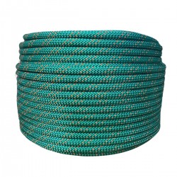 CORDA SEMI-ESTATICA K2 11,5 MM VERDE BANDEIRA - ROLO COM 100 METROS
