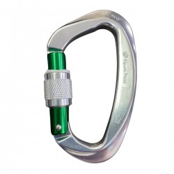 MOSQUETÃO D WOLF ALUMÍNIO TRAVA ROSCA ANODIZADO 28KN