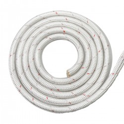 Corda Trançada Branca 12 mm Tipo Bombeiro - Com  50 metros