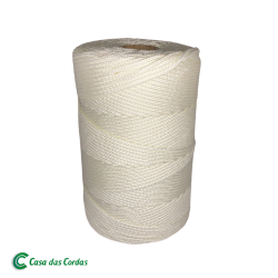 Corda Poliéster Trançada A Branca  2,0 mm - RL 1,0 Kg