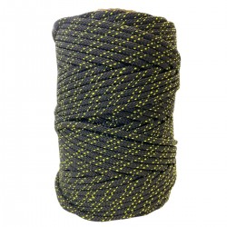 Corda Semi-Estática K2  5,0 mm Cordin - 90 Metros  Preta 