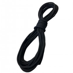 Corda Semi-Estática K2  5,0 mm Cordin - 10 Metros  Preta Sem filete
