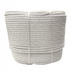 Corda Poliéster Trançada Pet Branca  10 mm Com  150 metros  