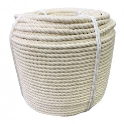 Corda Algodão Torcida  10 mm -  Rolo com 220 Metros 