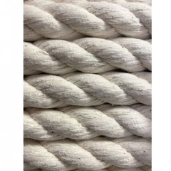 Corda Algodão Torcida  16 mm - Rolo com 220 Metros  