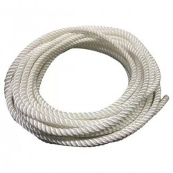 Corda Poliéster Torcida 08 mm Cabo 3 Pernas Nylon 30 Metros