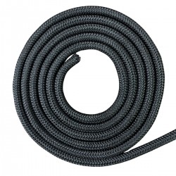 Corda Poliéster Trançada Preta 10,0 mm - Com 10 metros
