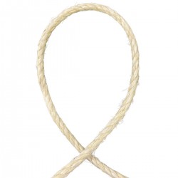 Corda Sisal Torcida Natural 08 mm - Com 50 Metros 