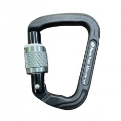 MOSQUETAO ALUMINIO PEQUENO TRAVA ROSCA 22 KN                                                        