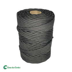 Corda Poliéster Trançada Preta  4,0 mm - RL 1,0 Kg - 80 metros  