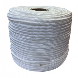 Corda Polipropileno Trançada Branca 12,0 mm rolo com  100 metros  