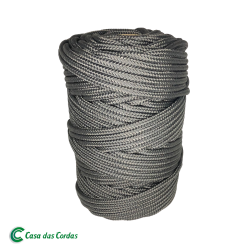 Corda Poliéster Trançada Preta  5,0 mm - RL 1,0 Kg