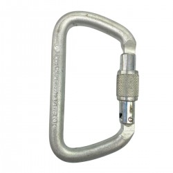 MOSQUETÃO D AÇO ROSCA 65 KN TRUST