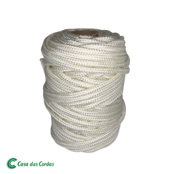 Corda Poliéster Trançada A Branca  6,0 MM - RL 1,0 Kg 30 metros  