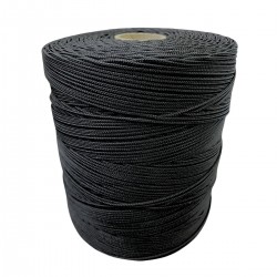 Corda Polipropileno Trançada Preta  1,5 mm - RL 1,0 Kg
