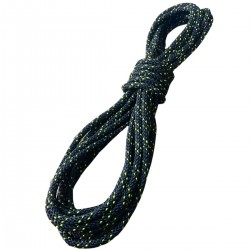 Corda Semi-Estática K2  7,0 mm Cordin - Meada de 50 metros  Preta 