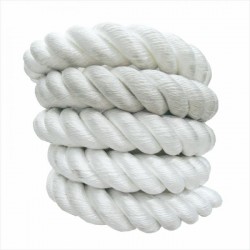 Corda Poliéster Torcida 50 mm Cabo 3 Pernas Nylon 10 Metros