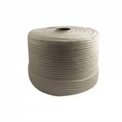 Corda Polipropileno Trançada Branca  8,0 mm Rolo com  220 metros 