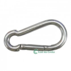 MINI MOSQUETÃO 8X8 AÇO INOX