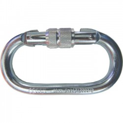 MOSQUETAO OVAL ACO AB 18 25 KN - ROSCA          