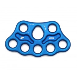 PLACA ANCORAGEM SIDEUP ALUMINIO 5+3 FUROS AZUL                   