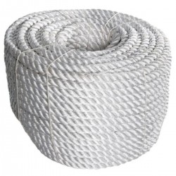 Corda Poliéster Torcida 18 mm Cabo 3 Pernas Nylon 220 Metros