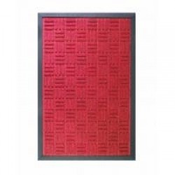 Tapete Waterkap 40 X 60 cm Vermelho  